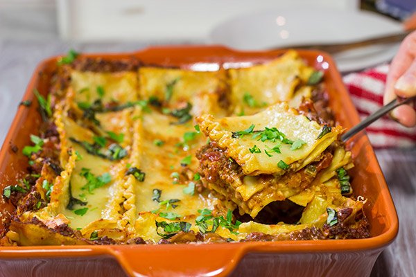 This Lasagna Bolognese features layers upon layers of delicious flavor...it's one heck of a delicious comfort food recipe!