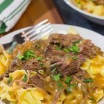 This Old Fashioned Beef & Noodles recipe is just like Grandma used to make - talk about comfort food at it's best!