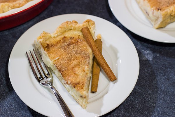 Sugar Cream Pie is the unofficial state pie of Indiana. This tasty dessert is packed with the flavors of vanilla and cinnamon...yum!