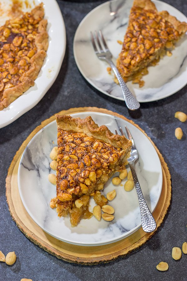 This Virginia Peanut Pie is similar to pecan pie...but with peanuts instead.  This delicious sweet and salty dessert will have everyone asking for the recipe!