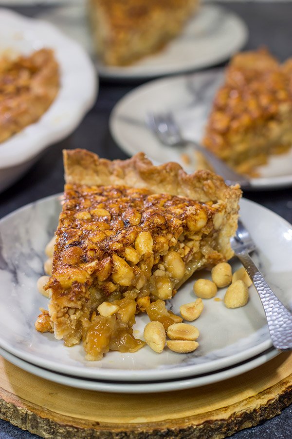 This Virginia Peanut Pie is similar to pecan pie...but with peanuts instead.  This delicious sweet and salty dessert will have everyone asking for the recipe!
