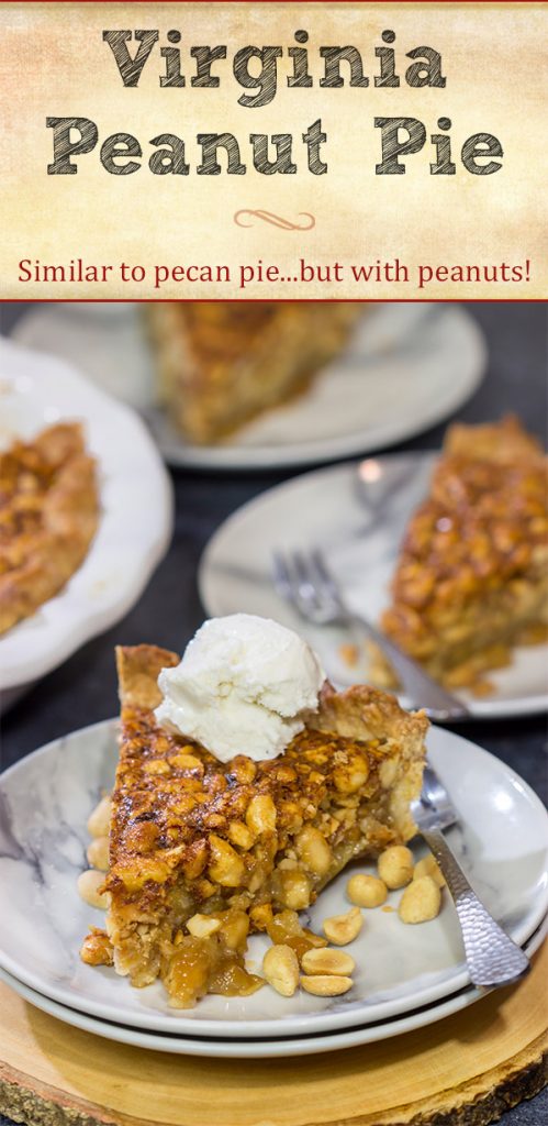 This Virginia Peanut Pie is similar to pecan pie...but with peanuts instead. This delicious sweet and salty dessert will have everyone asking for the recipe!