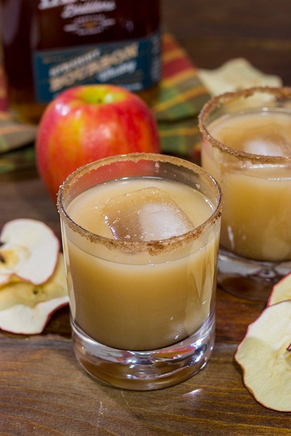 This Caramel Apple Cocktail is packed with the flavor of Autumn. Tap into your inner bartender and mix one up this weekend!