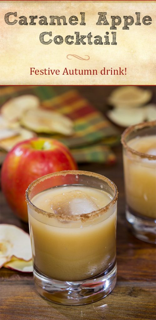 This Caramel Apple Cocktail is packed with the flavor of Autumn. Tap into your inner bartender and mix one up this weekend!