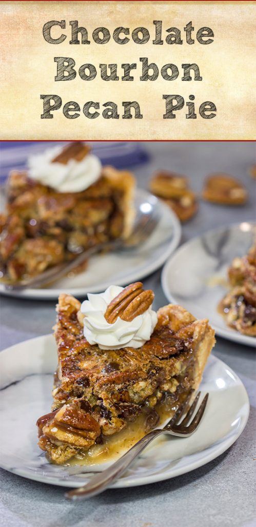 The traditional pecan pie gets a makeover in the form of this Chocolate Bourbon Pecan Pie. It's a fun and delicious twist on a classic recipe. Bake one up for dessert today!