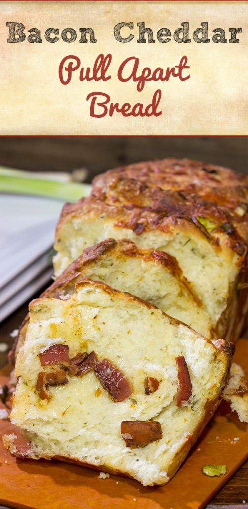 Looking for a fun homemade bread? Try adding crispy bacon and melty cheese! This Bacon Cheddar Pull Apart Bread not only smells great, but it tastes even better!