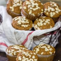These Gingerbread Bran Muffins are packed with cinnamon, spice and everything nice! A batch of these muffins is perfect for holiday breakfast!
