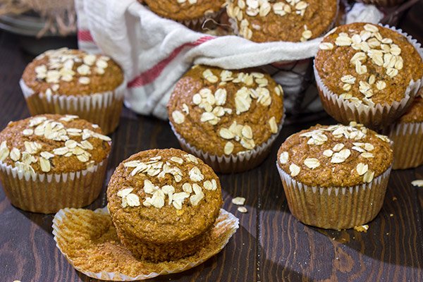These Gingerbread Bran Muffins are packed with cinnamon, spice and everything nice!  A batch of these muffins is perfect for holiday breakfast!