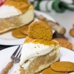 This Gingerbread Swirl Cheesecake is a fun and festive holiday dessert...just make sure to save a slice for Santa!