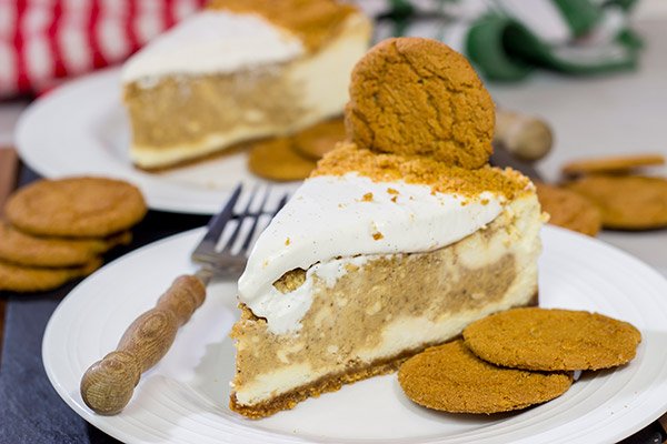 This Gingerbread Swirl Cheesecake is a fun and festive holiday dessert...just make sure to save a slice for Santa!