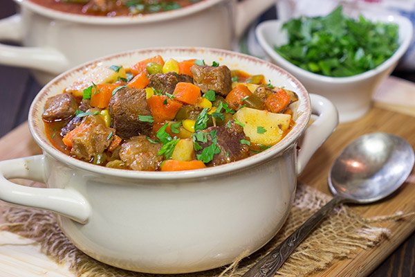 Also known as a community stew, a Mulligan Stew is a tasty way to bring folks together. This beef and potato stew is ideal comfort food on a chilly winter day!