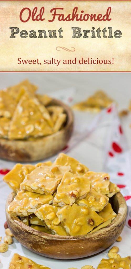 A little bit sweet, a little bit salty, this Old Fashioned Peanut Brittle is a delicious (and rather addicting) treat! It's also surprisingly easy to make!