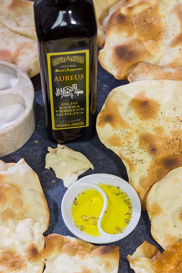 Originally from the Italian island of Sardinia, Carta di Musica are thin, crispy crackers that are quite easy to make. Add some cheese and a bottle of wine for an excellent appetizer idea!