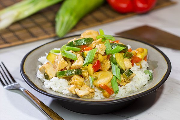 Kung Pao Chicken is a popular Chinese restaurant takeout dish for good reason.  Make a batch of this tasty stir fry at home!