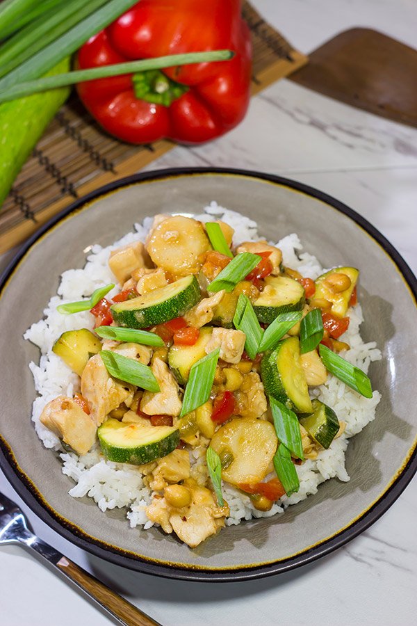 Kung Pao Chicken is a popular Chinese restaurant takeout dish for good reason.  Make a batch of this tasty stir fry at home!