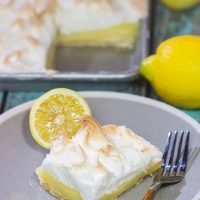 Looking to feed a bunch of folks for a summer picnic?  Then put this Lemon Meringue Slab Pie on the menu!  It's a lot of pie...in the best way possible!