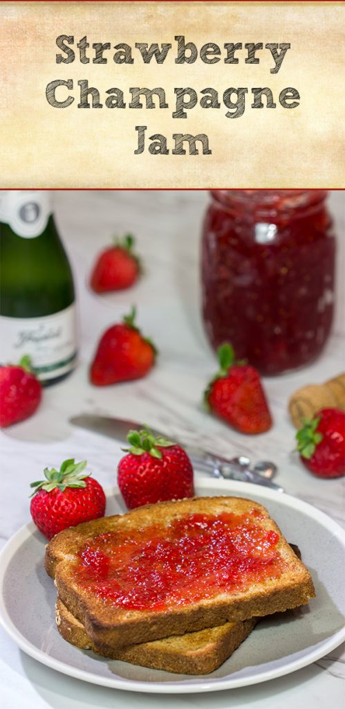 Strawberries and champagne are a classic combination...but have you ever had them for breakfast? Grab some berries and bubbly and make a batch of this Strawberry Champagne Jam today!