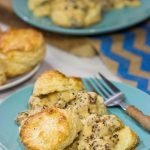 Homemade Buttermilk Biscuits and Sausage Gravy are an iconic Southern comfort food.  Whip up a batch for brunch this weekend!