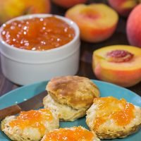 Love peaches? Me, too! This Fresh Peach Jam is a tasty (and surprisingly easy) way to enjoy the flavor of ripe summer peaches!