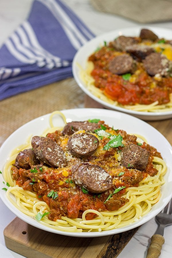 Seasoned with traditional Italian sausage herbs and spices, this Homemade Italian Style Beef Sausage is a fun twist - and it makes for the best meat sauce ever!