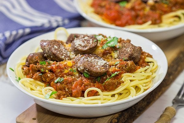 Seasoned with traditional Italian sausage herbs and spices, this Homemade Italian Style Beef Sausage is a fun twist - and it makes for the best meat sauce ever!