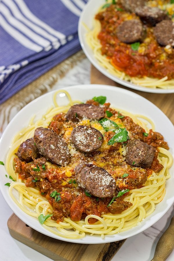 Seasoned with traditional Italian sausage herbs and spices, this Homemade Italian Style Beef Sausage is a fun twist - and it makes for the best meat sauce ever!