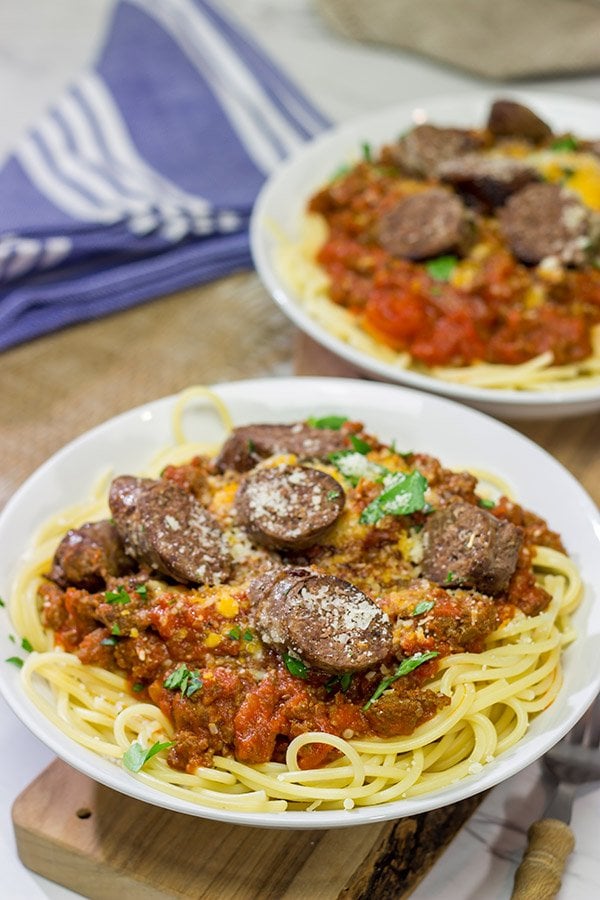 Seasoned with traditional Italian sausage herbs and spices, this Homemade Italian Style Beef Sausage is a fun twist - and it makes for the best meat sauce ever!