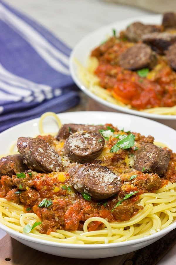Seasoned with traditional Italian sausage herbs and spices, this Homemade Italian Style Beef Sausage is a fun twist - and it makes for the best meat sauce ever!