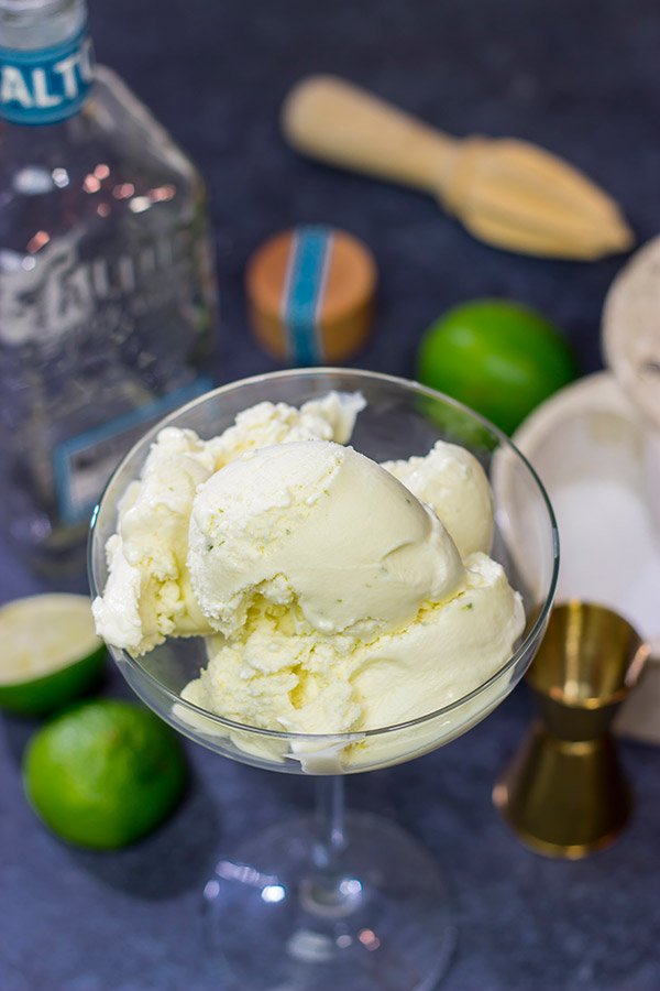 Celebrate the arrival of warmer summer days with a batch of boozy Margarita Ice Cream.  It's 5 o'clock somewhere!