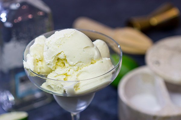 Celebrate the arrival of warmer summer days with a batch of boozy Margarita Ice Cream.  It's 5 o'clock somewhere!