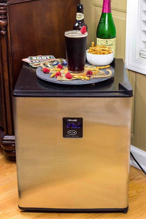 Have you ever tried layering beers? This Chocolate Raspberry Stout is a fun combination of flavors! It starts with raspberry taste at first, but finishes with chocolate. Cheers!