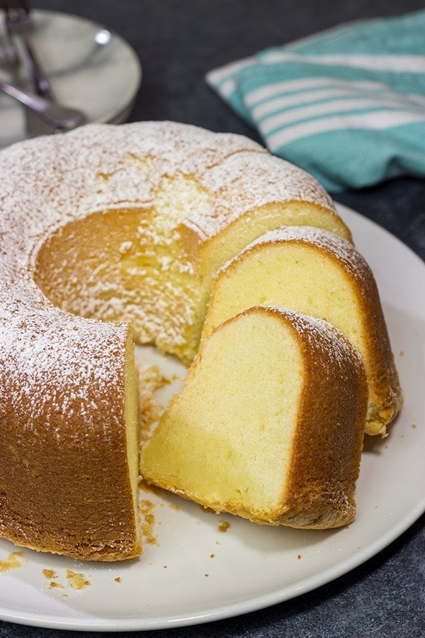 This Classic Pound Cake recipe has been passed through my family for several generations.  If you're looking for a tasty slice of pound cake, then whip this recipe up today!