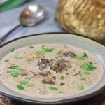 Warm up with a bowl of soup!  This Cream of Mushroom Soup is packed with flavor - it's the perfect comfort food for a cold winter day!