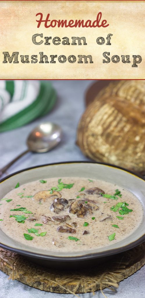 Warm up with a bowl of soup!  This Cream of Mushroom Soup is packed with flavor - it's the perfect comfort food for a cold winter day!