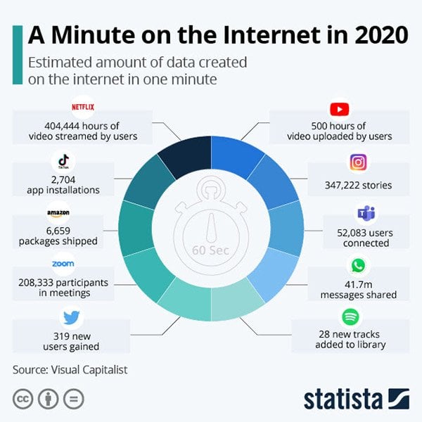 Minute on the Internet 2020