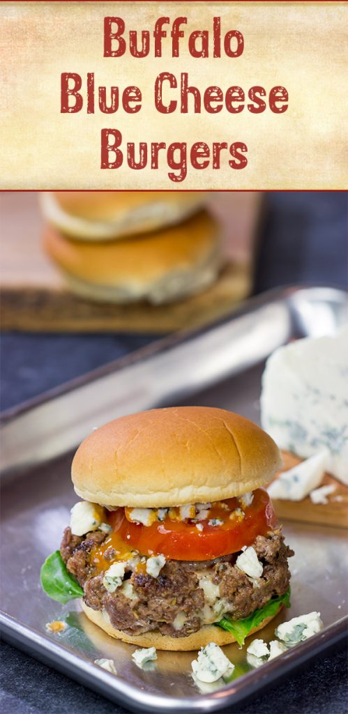 Looking for a fun spin on a classic summer meal?  Grab some blue cheese and buffalo sauce and grill up a batch of these Buffalo Blue Cheese Burgers!
