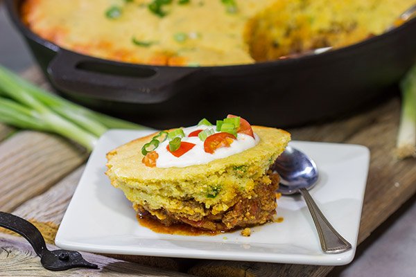 Chili and cornbread are classic companions, but who says they need to be separate? Combine the two together in this one-pot Chili Cornbread Casserole!
