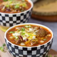 This flavorful Ribeye Chili is packed with smoky, beefy flavor. It's a great way to warm the belly on a cold winter day!