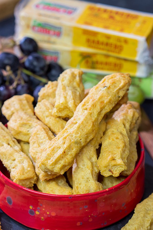 Looking for a tasty party appetizer?  Or a snack for movie night in the basement?  Put a batch of these Southern Cheese Straws on the menu!