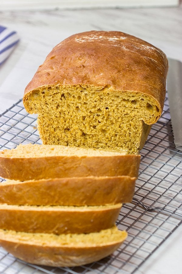 Lightly sweetened with cornmeal and molasses, Anadama Bread is a classic New England bread. It's a unique (and delicious) bread recipe!