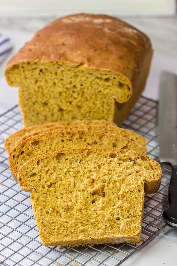Lightly sweetened with cornmeal and molasses, Anadama Bread is a classic New England bread. It's a unique (and delicious) bread recipe!