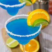 Looking for a fun twist on a classic cocktail? Pull out a bottle of blue curacao and whip up this Blue Margarita!