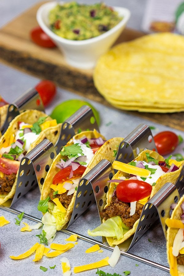 Forget Taco Tuesday.  Make every night a taco night!  These Classic Ground Beef Tacos are easy to prepare and packed with flavor thanks to the seasoned ground beef.
