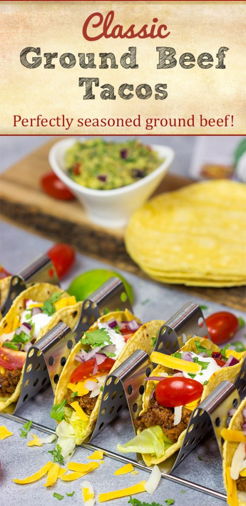 Forget Taco Tuesday. Make every night a taco night! These Classic Ground Beef Tacos are easy to prepare and packed with flavor thanks to the seasoned ground beef.