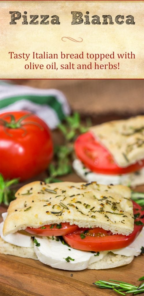 Pizza Bianca might not look like a traditional pizza, but this Italian style bread is quite tasty! Bake up a batch today!
