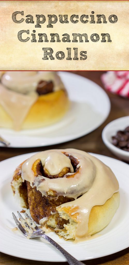 Complete with a cinnamon-coffee filling and a cappuccino glaze, these Cappuccino Cinnamon Rolls are a great way to start the day!