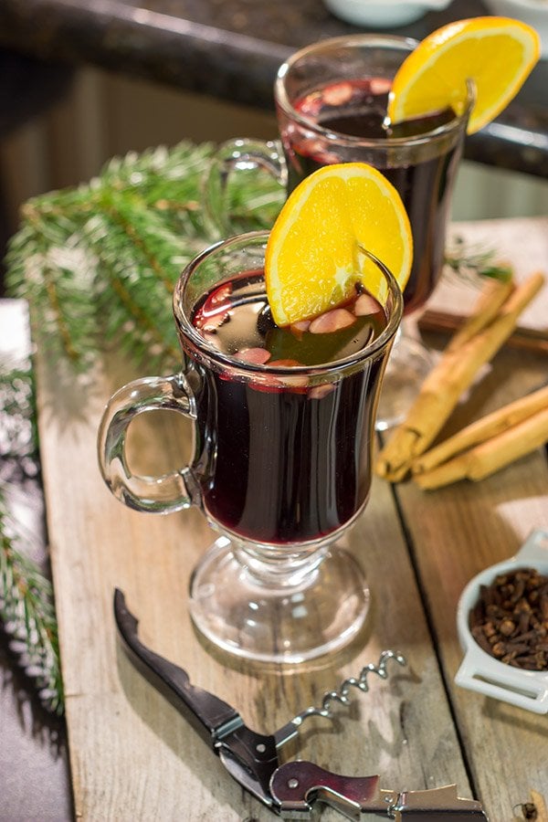 Glögg (Swedish Mulled Wine) is a traditional holiday cocktail made from red wine simmered with spices.  Grab a glass today and raise it to celebrate the season!