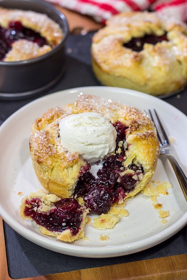If you love a good cherry pie, then put these Individual Cherry Pies on the menu! They're a fun way to serve up a classic dessert!