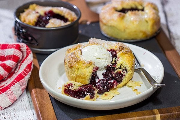 If you love a good cherry pie, then put these Individual Cherry Pies on the menu!  They're a fun way to serve up a classic dessert!