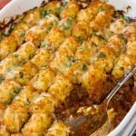 Looking for the ultimate winter comfort food meal?  This Crispy Tot Chili Casserole starts with a classic ground beef chili...and then gets topped with crispy tots!